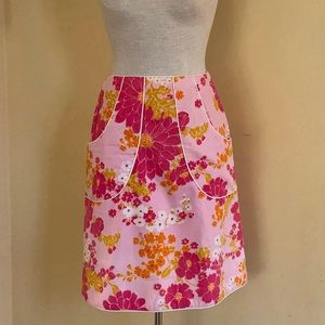 LILLY PULITZER *Vintage* Pink Floral Skirt